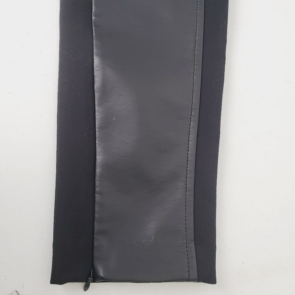 Lauren Ralph Lauren Leggings Faux Leather Front - Picture 6 of 9